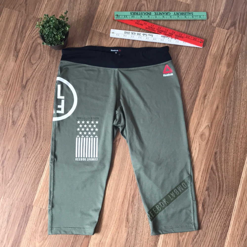 Reebok Combat Capri Leggings Tights Medium